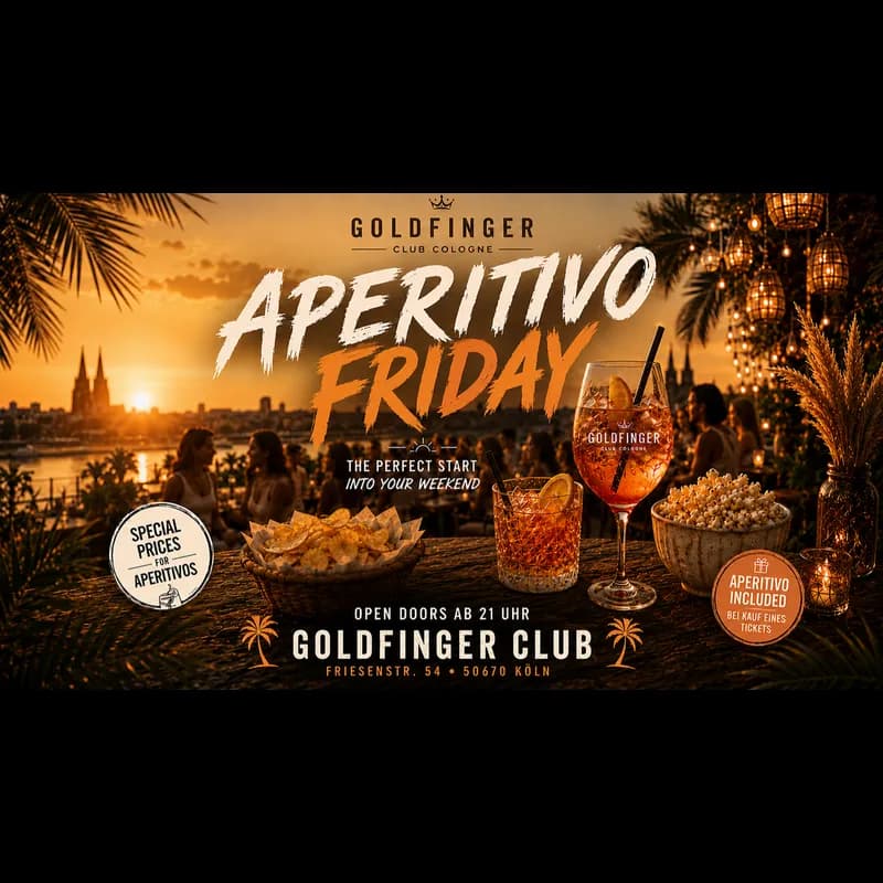 Flyer: APERITIVO FRIDAY – DER PERFEKTE START INS WOCHENENDE 🍹☀️ Flyer: APERITIVO FRIDAY – DER PERFEKTE START INS WOCHENENDE 🍹☀️