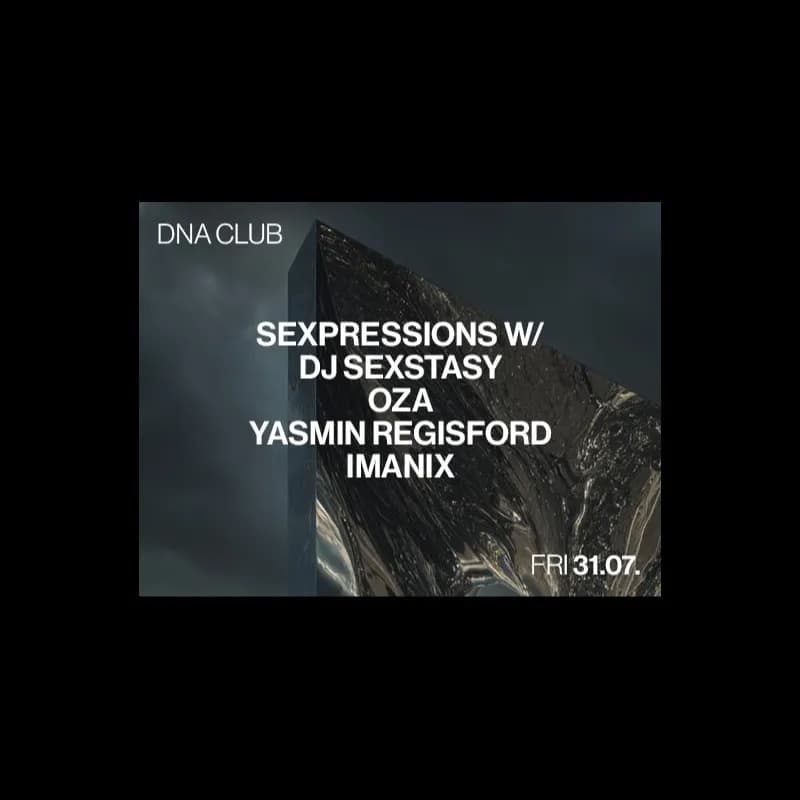 Flyer: SEXPRESSIONS pres. OZA, YASMIN REGISFORD Flyer: SEXPRESSIONS pres. OZA, YASMIN REGISFORD