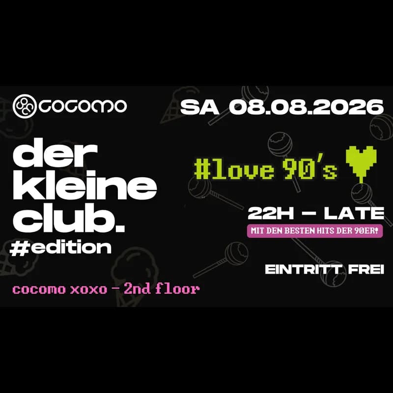 Flyer: der kleine club - #love90s Edition Flyer: der kleine club - #love90s Edition