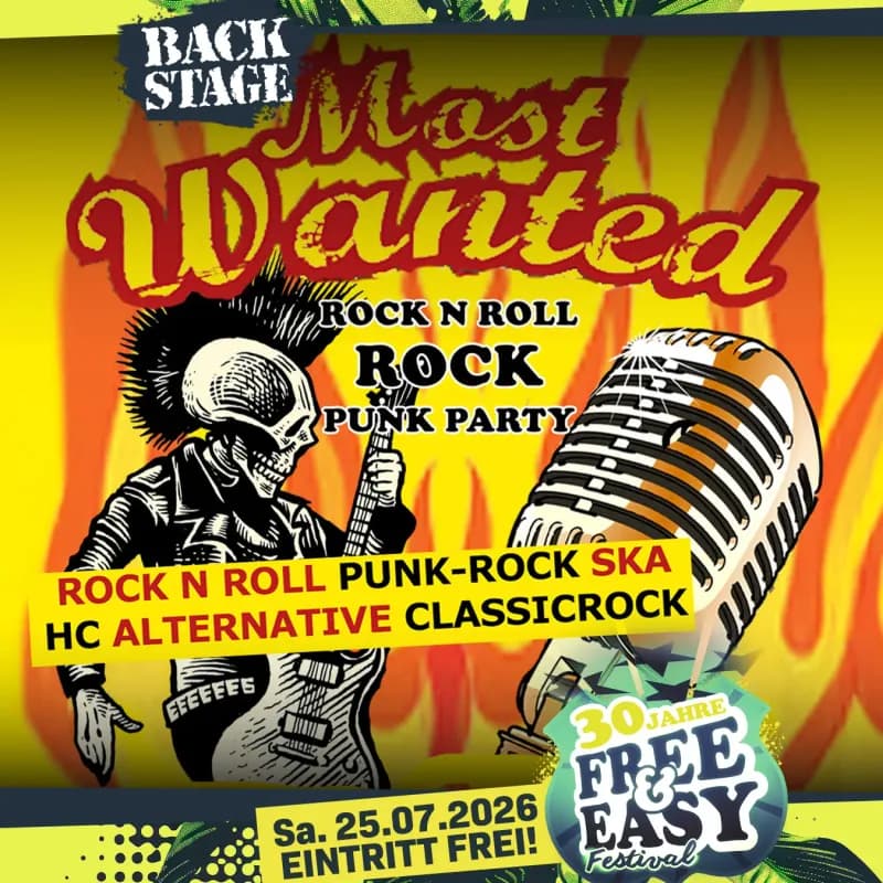 Flyer: MOST WANTED mit DJ WAI-KIKI & STEFAN NOVAK | free & easy 2026 party Flyer: MOST WANTED mit DJ WAI-KIKI & STEFAN NOVAK | free & easy 2026 party