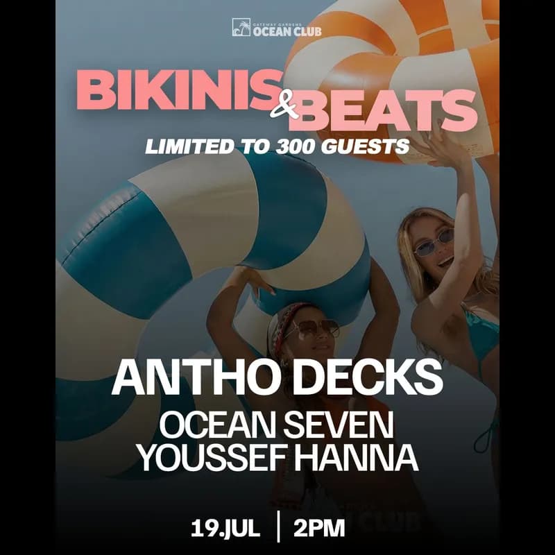 Flyer: Bikinis & Beats Pool Party Flyer: Bikinis & Beats Pool Party
