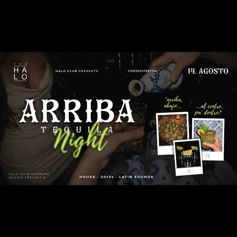 Flyer: "ARRIBA" - TEQUILA NIGHT 🪇 Flyer: "ARRIBA" - TEQUILA NIGHT 🪇