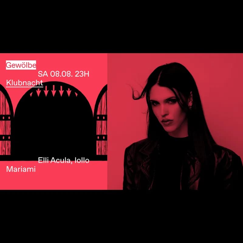 Flyer: Klubnacht with Elli Acula, lollo, Mariami Flyer: Klubnacht with Elli Acula, lollo, Mariami