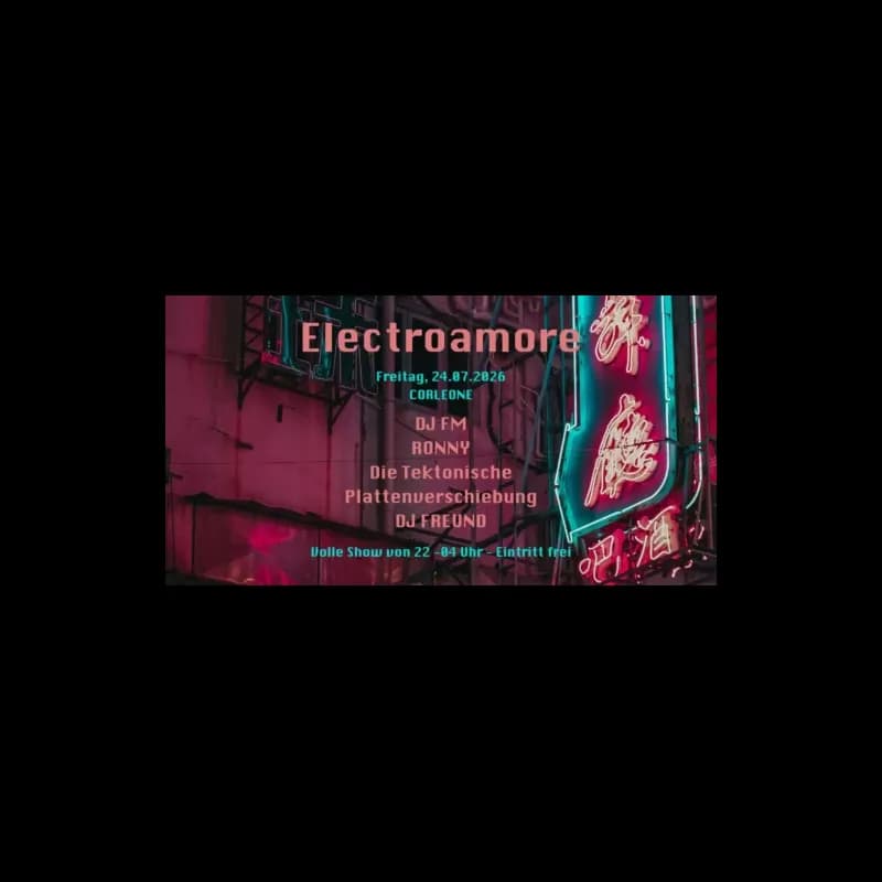Flyer: Electroamore Flyer: Electroamore