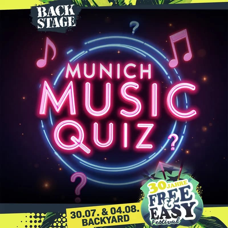 Flyer: MUNICH MUSIC QUIZ | free & easy 2026 quiz Flyer: MUNICH MUSIC QUIZ | free & easy 2026 quiz