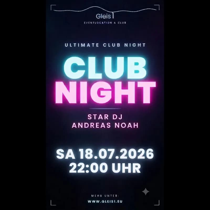 Flyer: Club night - dj andreas noah Flyer: Club night - dj andreas noah