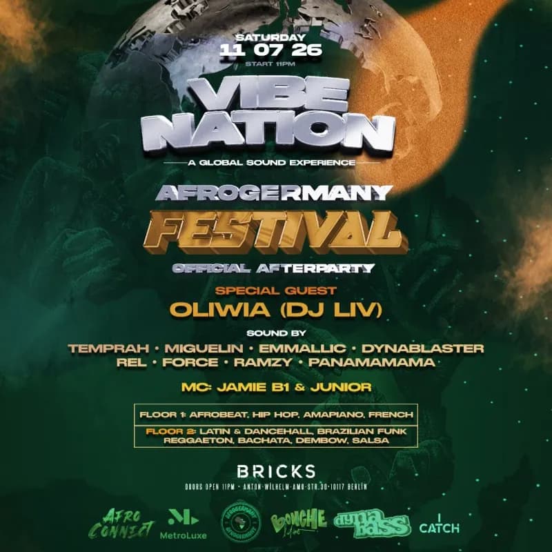 Flyer: VIBE NATION OFFICIAL AFTERSHOPARTY Flyer: VIBE NATION OFFICIAL AFTERSHOPARTY
