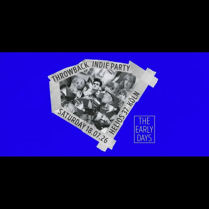 Flyer: The Early Days • Throwback Indie Party Flyer: The Early Days • Throwback Indie Party