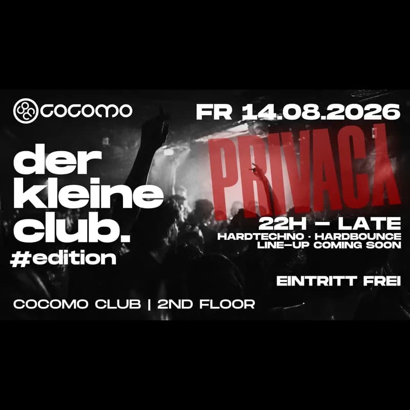 Flyer: der kleine club - PRIVACY Edition Flyer: der kleine club - PRIVACY Edition
