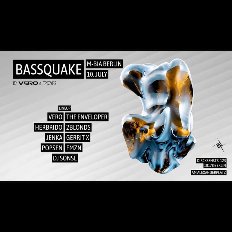 Flyer: Bassquake by Vero Flyer: Bassquake by Vero