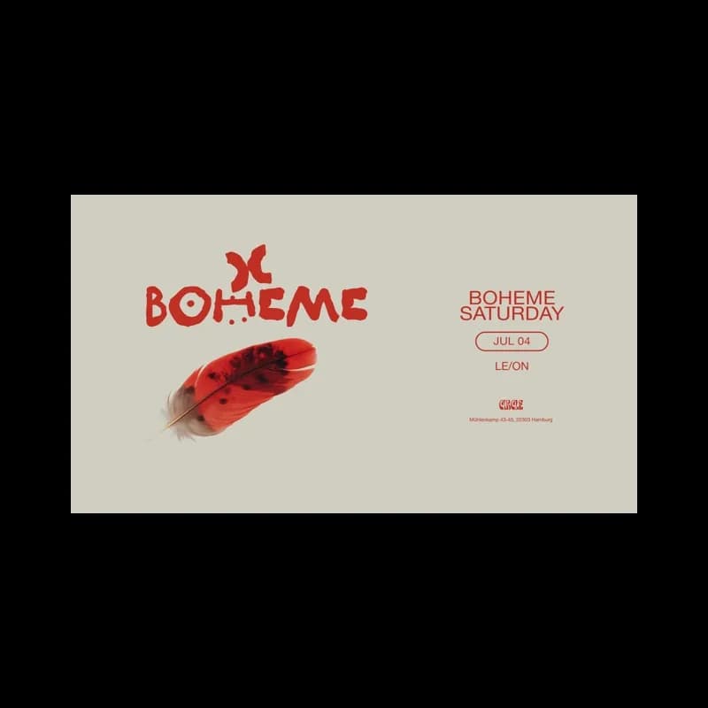 Flyer: BOHEME Flyer: BOHEME