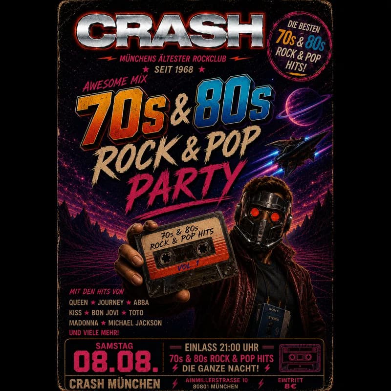 Flyer: 70s & 80s Rock und Pop Flyer: 70s & 80s Rock und Pop