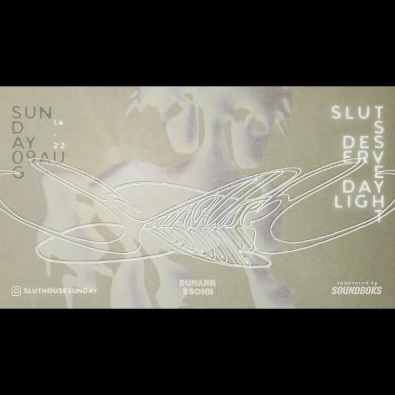 Flyer: SLUTHOUSE SUNDAY Flyer: SLUTHOUSE SUNDAY