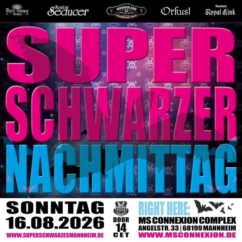 Flyer: SUPER SCHWARZER NACHMITTAG Flyer: SUPER SCHWARZER NACHMITTAG