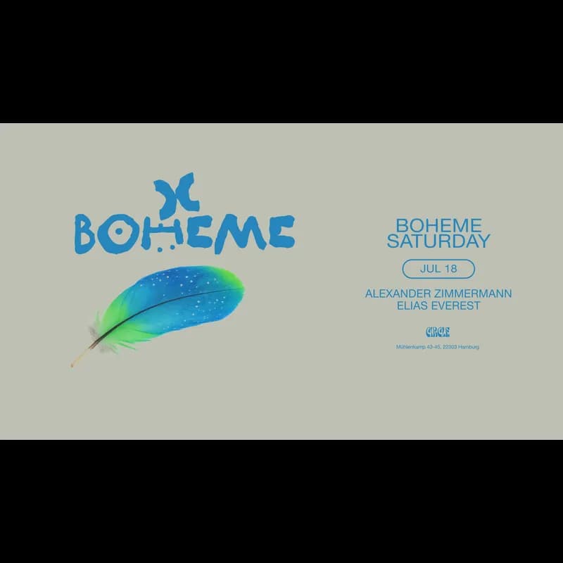 Flyer: BOHEME Flyer: BOHEME