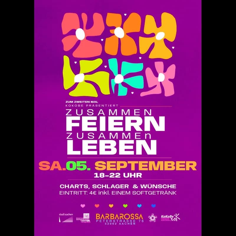 Flyer: ZUSAMMEN FEIERN, ZUSAMMEN LEBEN! Flyer: ZUSAMMEN FEIERN, ZUSAMMEN LEBEN!