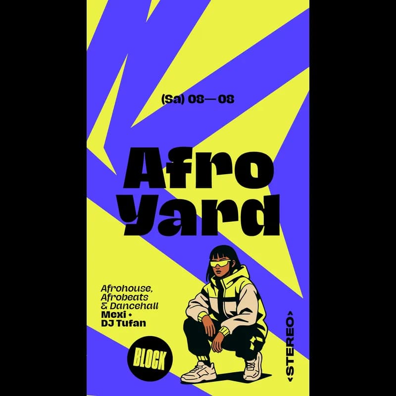 Flyer: BLOCK - Afro yard Flyer: BLOCK - Afro yard