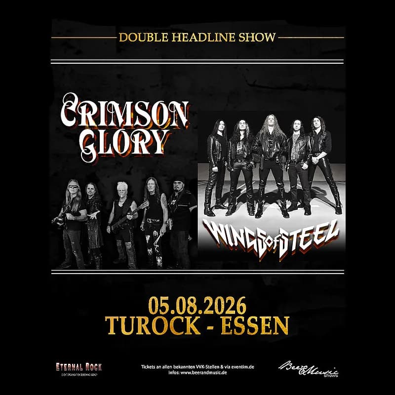 Flyer: Crimson Glory & Wings Of Steel Flyer: Crimson Glory & Wings Of Steel