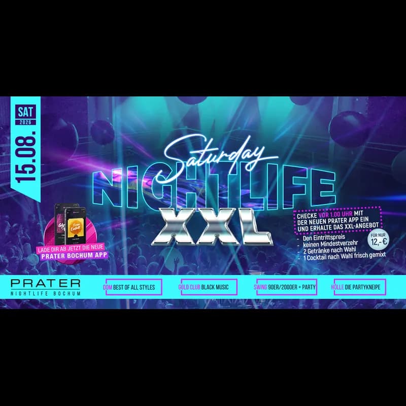 Flyer: SATURDAY NIGHTLIFE XXL Flyer: SATURDAY NIGHTLIFE XXL