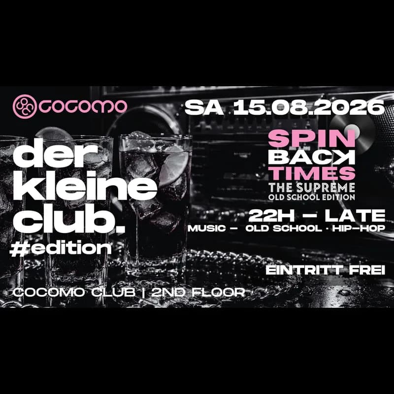 Flyer: der kleine club - SPIN BACK TIMES Edition Flyer: der kleine club - SPIN BACK TIMES Edition
