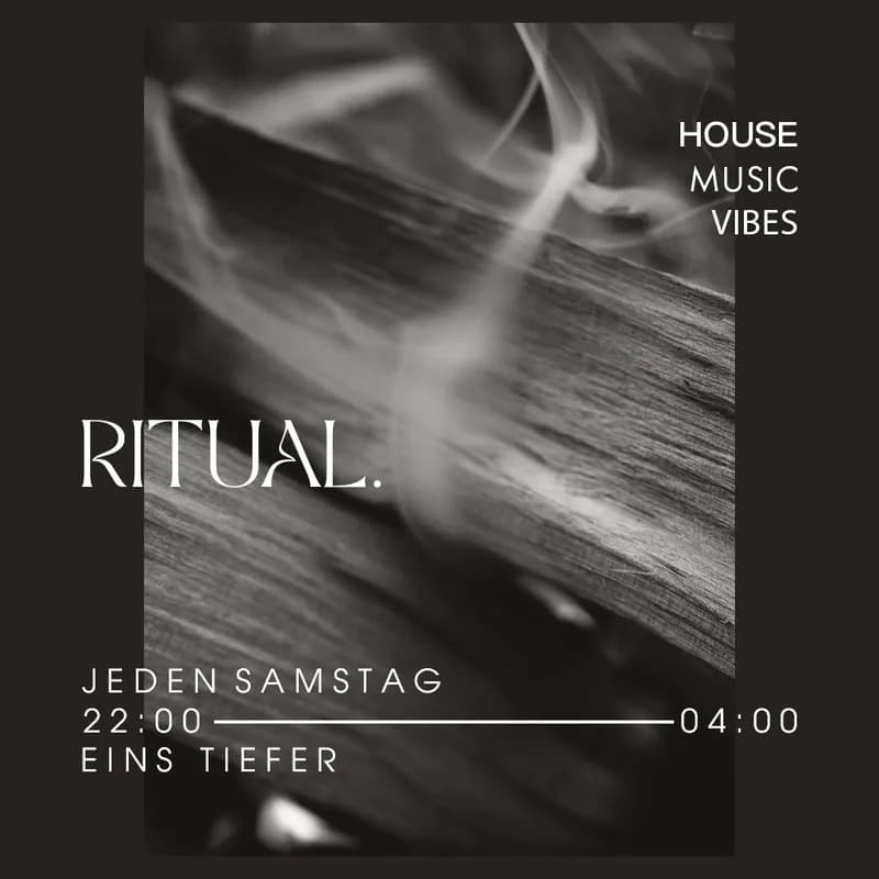 Flyer: RITUAL. Flyer: RITUAL.