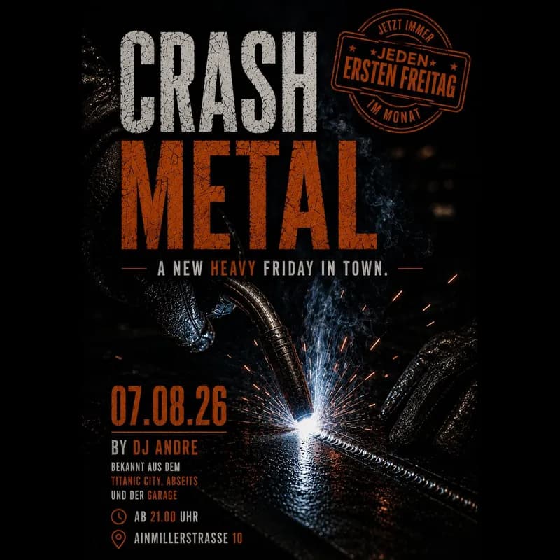 Flyer: CRASH Metal Flyer: CRASH Metal
