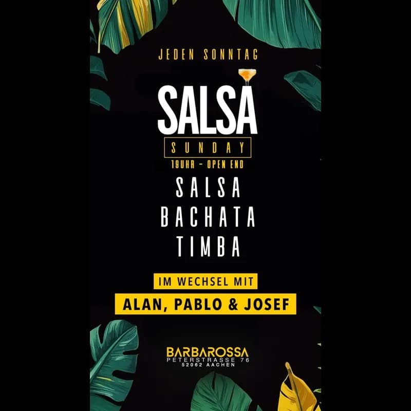 Flyer: SALSA SUNDAY Flyer: SALSA SUNDAY