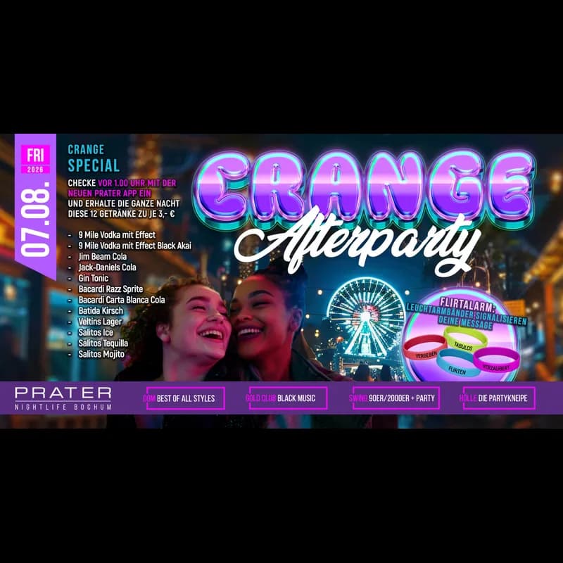 Flyer: CRANGE AFTERPARTY Flyer: CRANGE AFTERPARTY