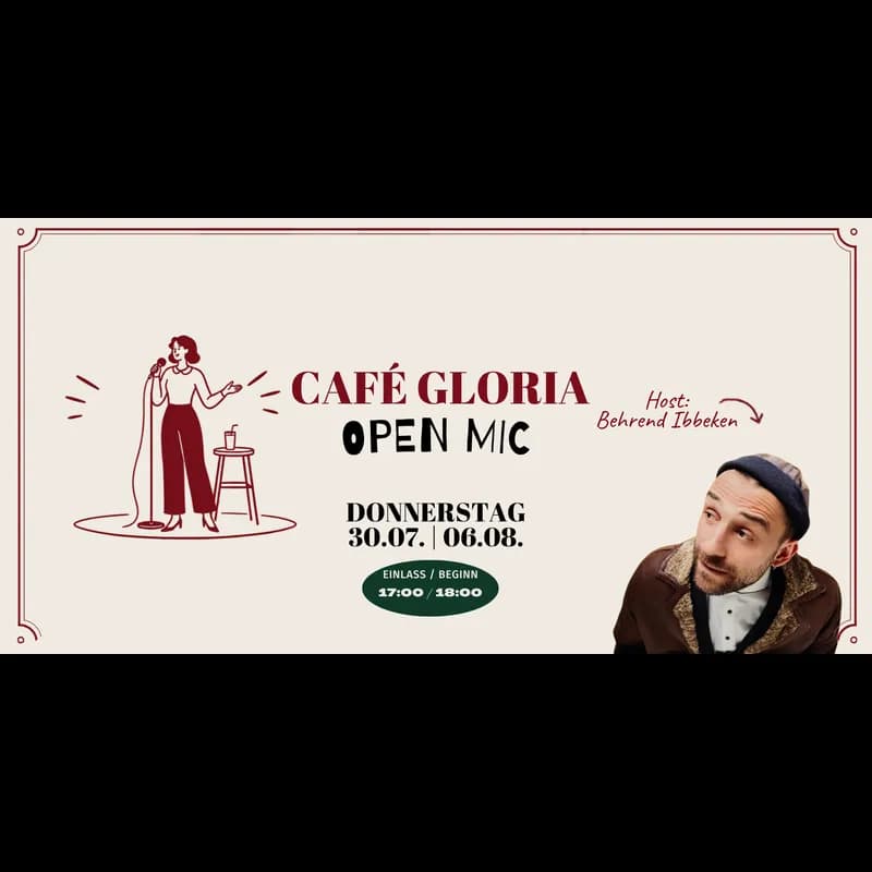 Flyer: Café GLORIA Open Mic Flyer: Café GLORIA Open Mic
