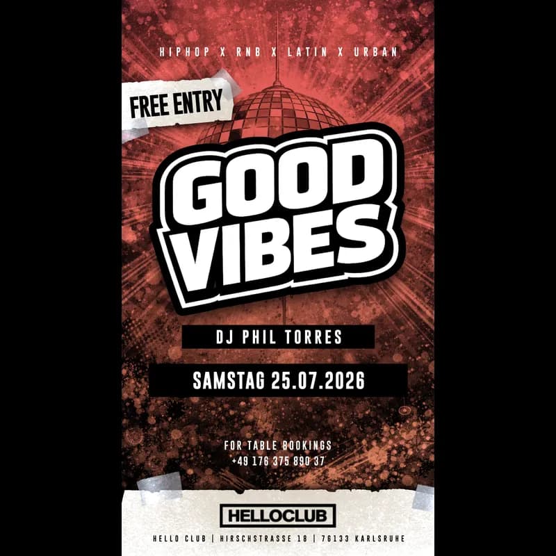 Flyer: Good Vibes Flyer: Good Vibes
