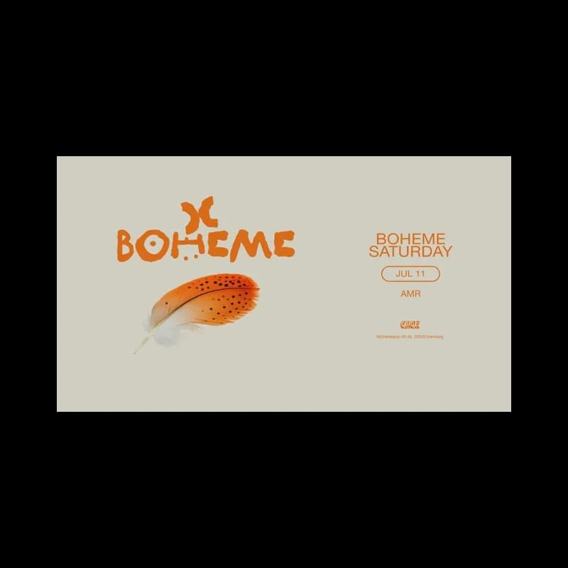 Flyer: BOHEME Flyer: BOHEME